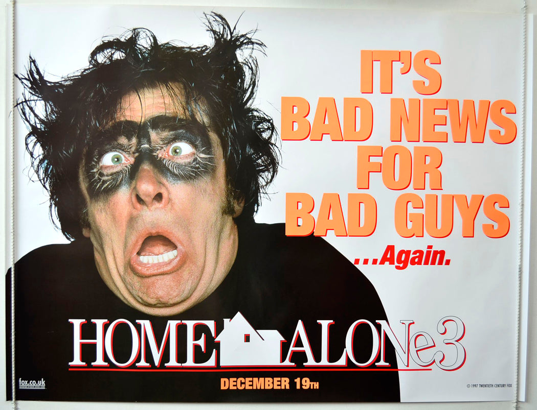 Home Alone 3   (Teaser / Advance Version 2)  Original British Quad Poster - Movie Poster