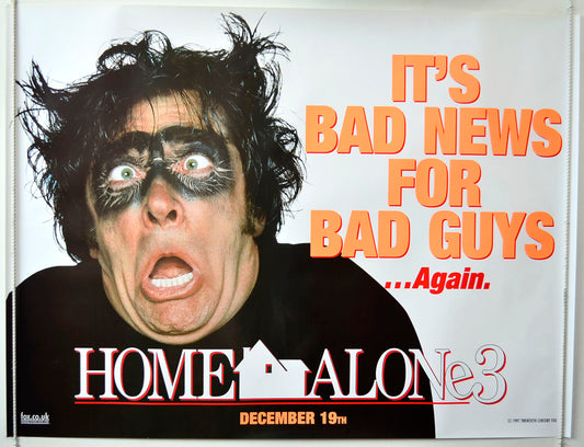 Home Alone 3   (Teaser / Advance Version 2)  Original British Quad Poster - Movie Poster