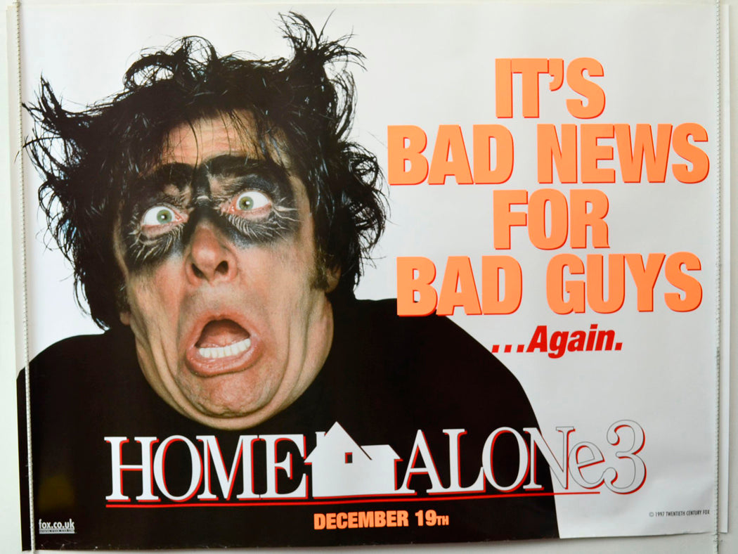 Home Alone 3   (Teaser / Advance Version 2)  Original British Quad Poster - Movie Poster