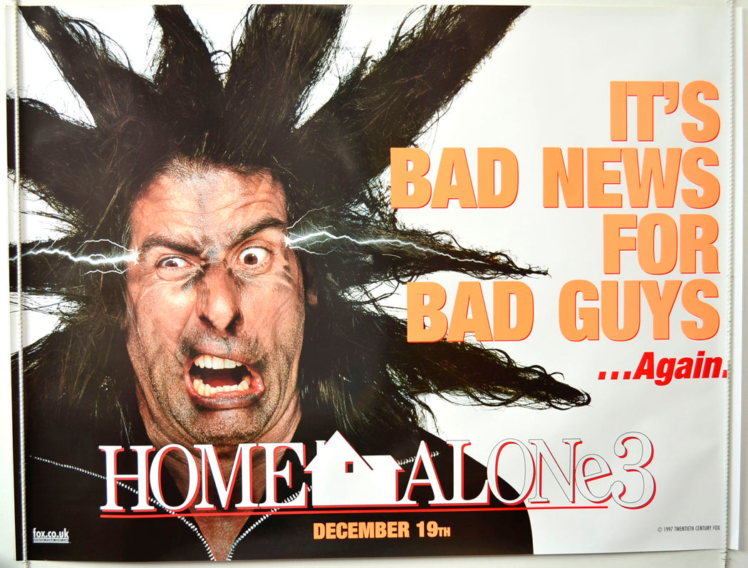 Home Alone 3   (Teaser / Advance Version 4)  Original British Quad Poster - Movie Poster