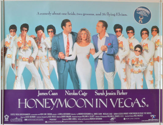 Honeymoon In Vegas  Original British Quad Poster - Movie Poster