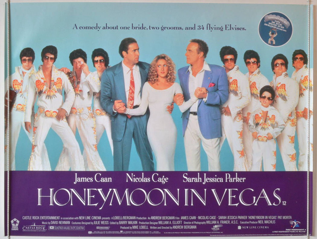 Honeymoon In Vegas  Original British Quad Poster - Movie Poster