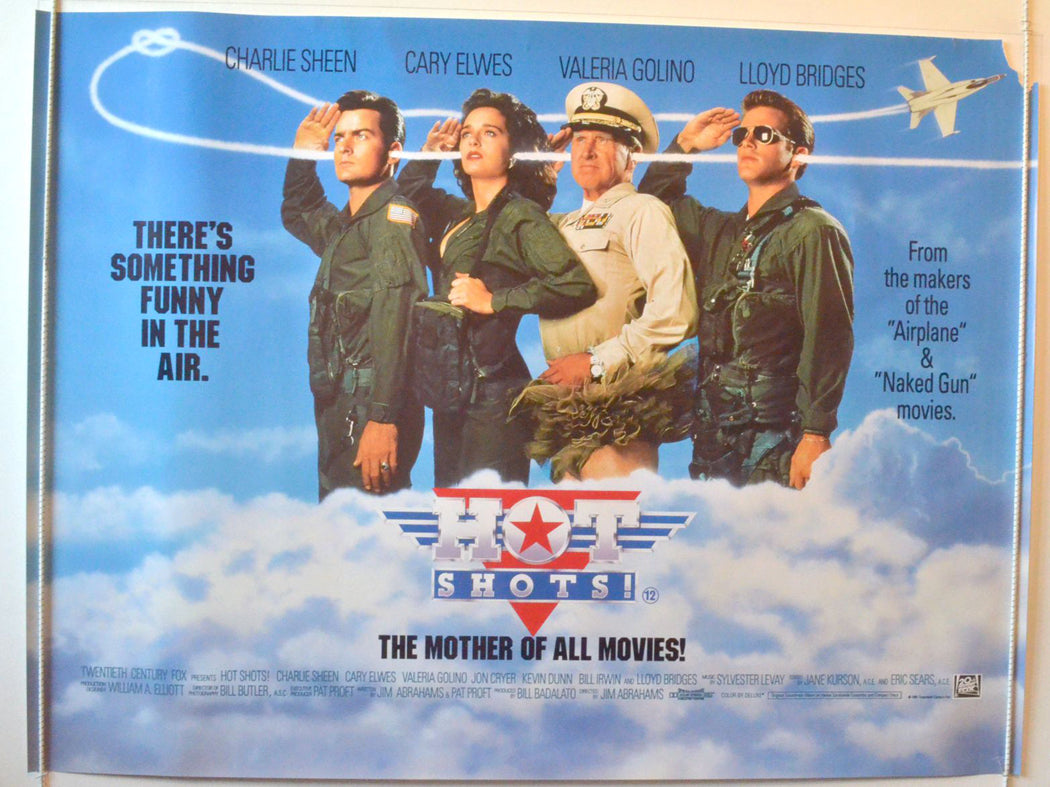 Hot Shots   Original British Quad Poster - Movie Poster