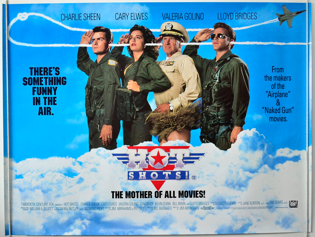 Hot Shots   Original British Quad Poster - Movie Poster