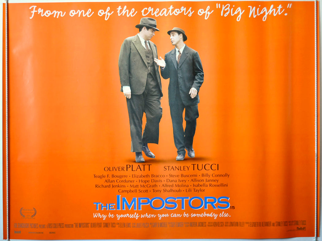 The Impostors Original British Quad Poster - Movie Poster