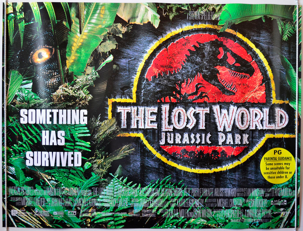 Jurassic Park II : The Lost World  Original British Quad Poster - Movie Poster