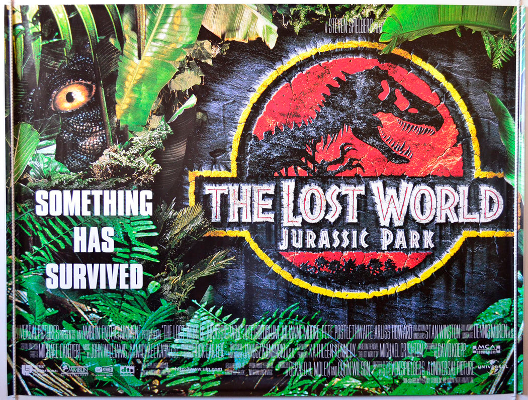 Jurassic Park II : The Lost World  Original British Quad Poster - Movie Poster