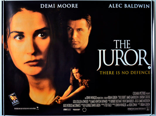 The Juror   Original British Quad Poster - Movie Poster