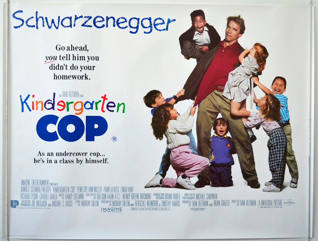 Kindergarten Cop   Original British Quad Poster - Movie Poster