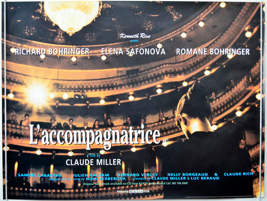 L'Accompagnatrice  (a.k.a. The Accompanist) Original British Quad Poster - Movie Poster