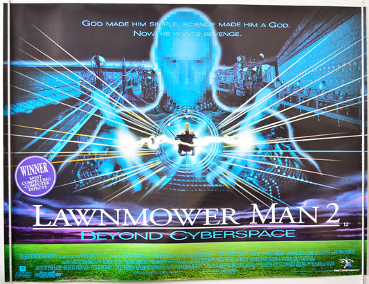 Lawnmower Man 2 : Beyond Cyberspace Original British Quad Poster - Movie Poster