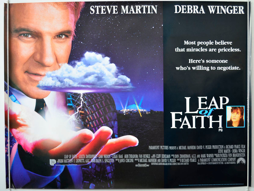 Leap Of Faith   Original British Quad Poster - Movie Poster