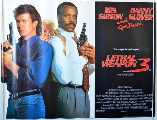 Lethal Weapon 3 Original British Quad Poster - Movie Poster