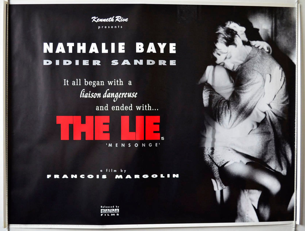 The Lie  (a.k.a. Mensonge)   Original British Quad Poster - Movie Poster