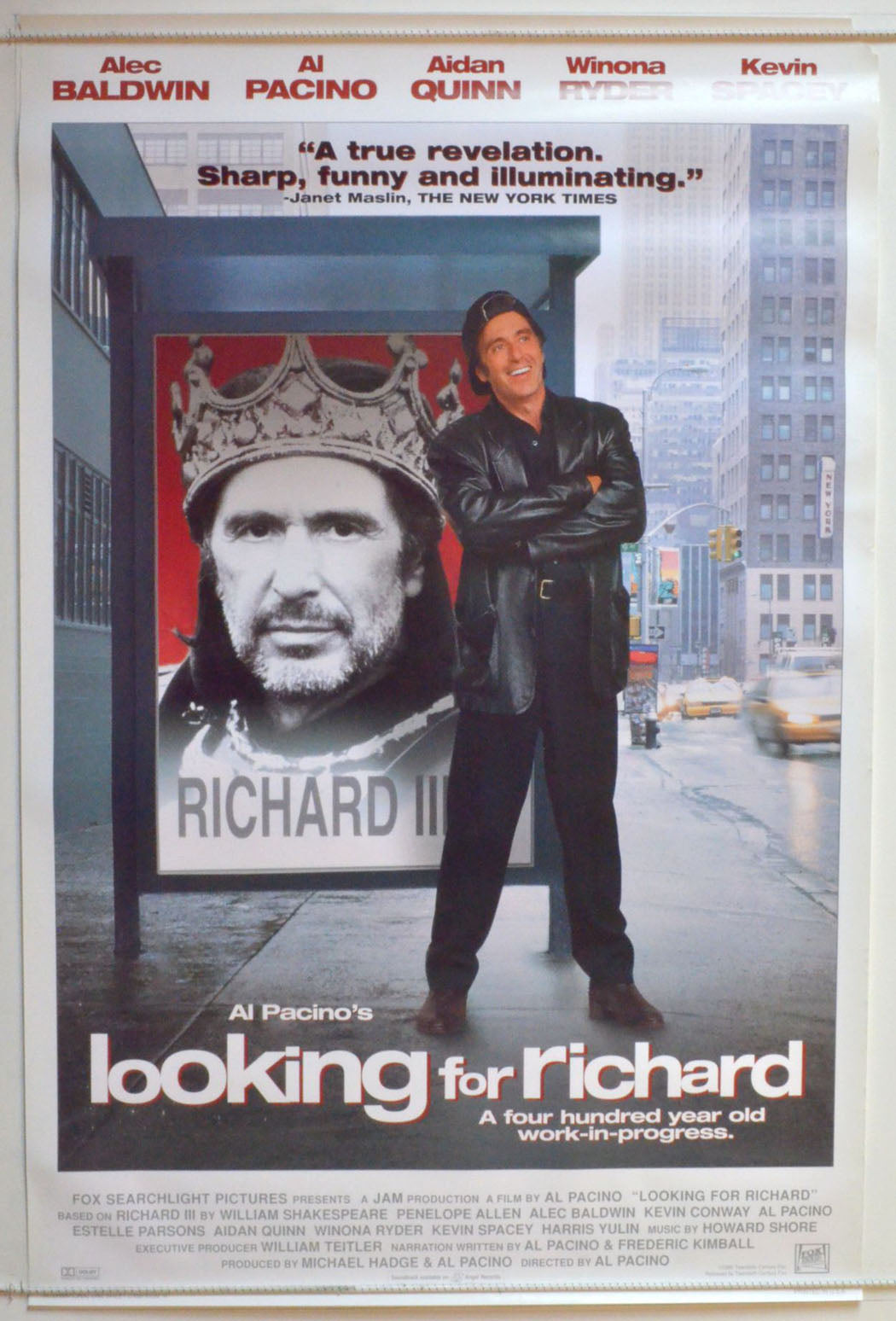 Looking For Richard  Original One Sheet Poster - Movie Poster