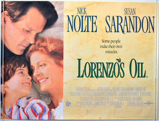 Lorenzo's Oil   Original British Quad Poster - Movie Poster