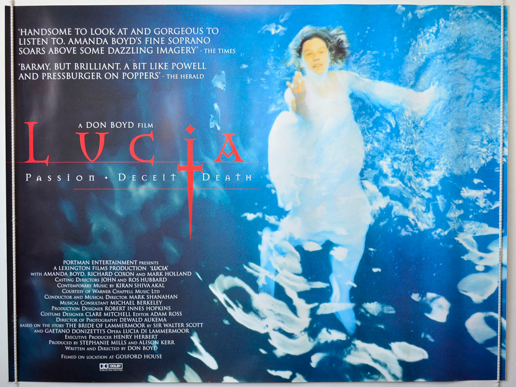 Lucia   Original British Quad Poster - Movie Poster