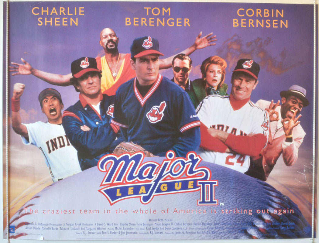 Major League II  Original British Quad Poster - Movie Poster