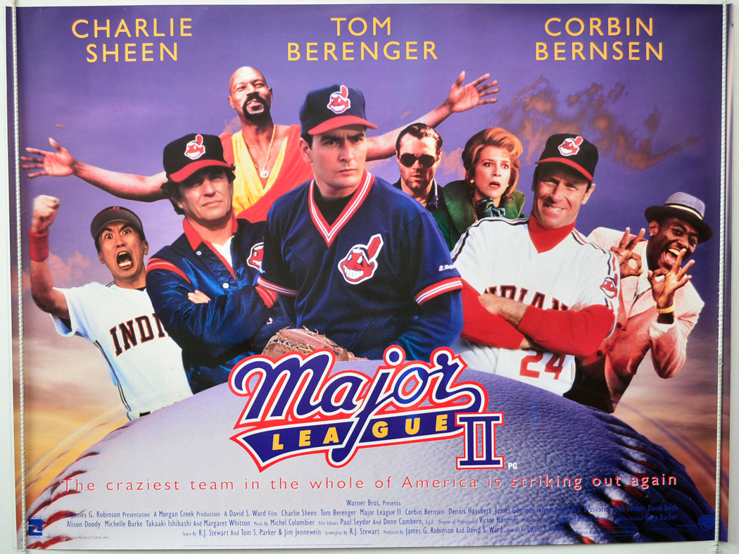 Major League II Original British Quad Poster - Movie Poster