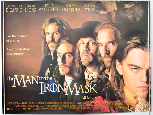 The Man In The Iron Mask Original British Quad Poster - Movie Poster