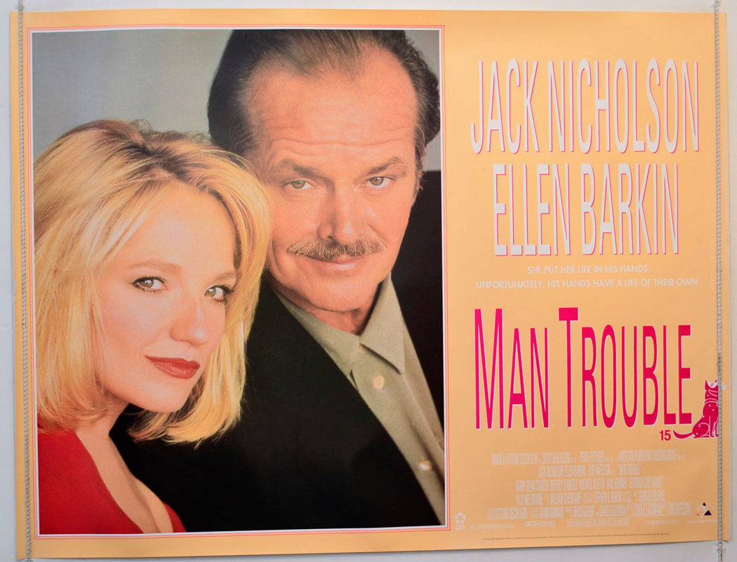 Man Trouble Original British Quad Poster - Movie Poster