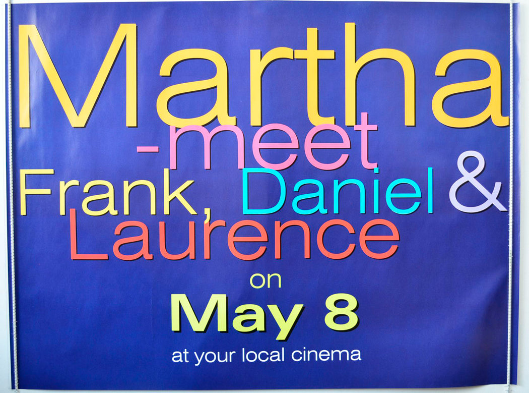 Martha Meet Frank, Daniel And Laurence  (Teaser / Advance Poster)   Original British Quad Poster - Movie Poster