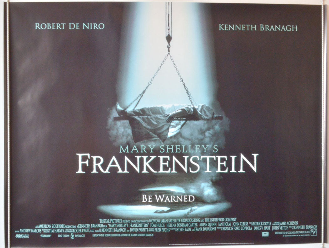 Mary Shelley's Frankenstein  Original British Quad Poster - Movie Poster