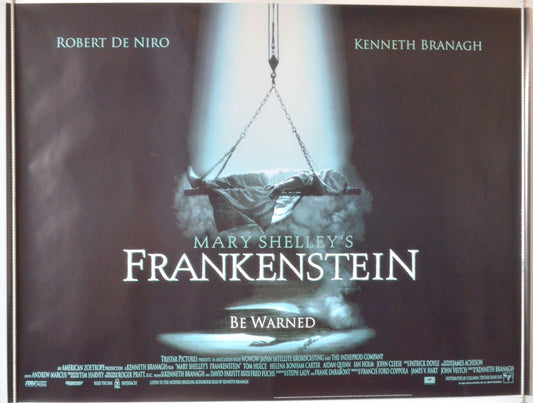 Mary Shelley's Frankenstein  Original British Quad Poster - Movie Poster