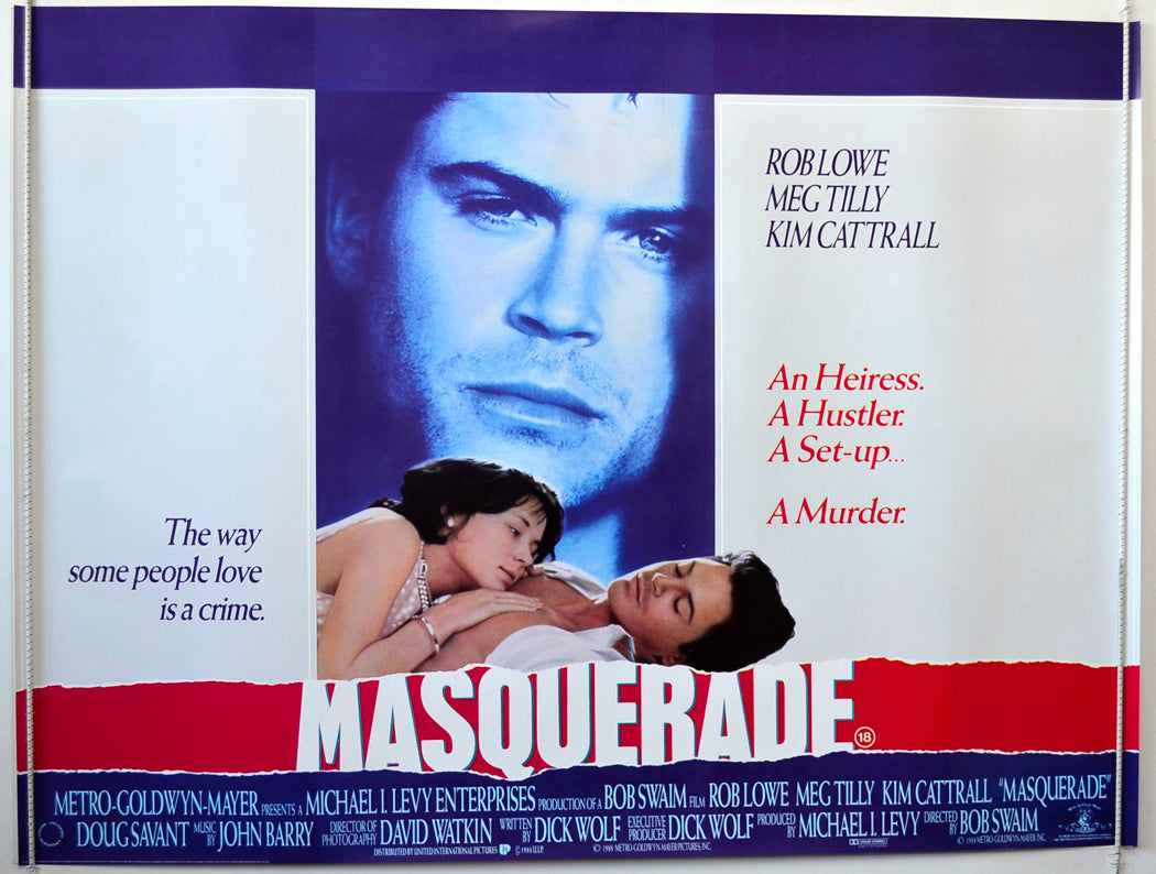 Masquerade   Original British Quad Poster - Movie Poster