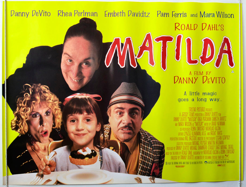 Matilda Original British Quad Poster - Movie Poster