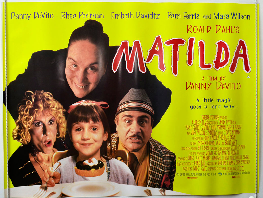 Matilda Original British Quad Poster - Movie Poster