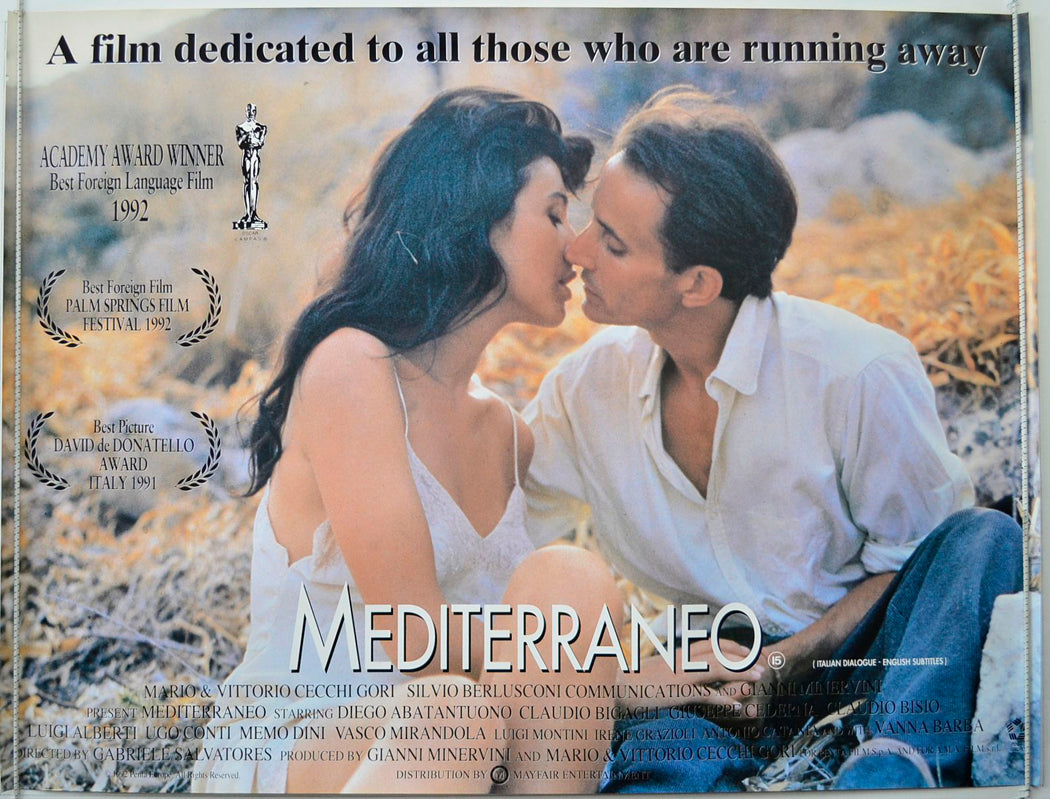 Mediterraneo  (Academy Award Winner Best Foreign Language Film 1992) Original British Quad Poster - Movie Poster