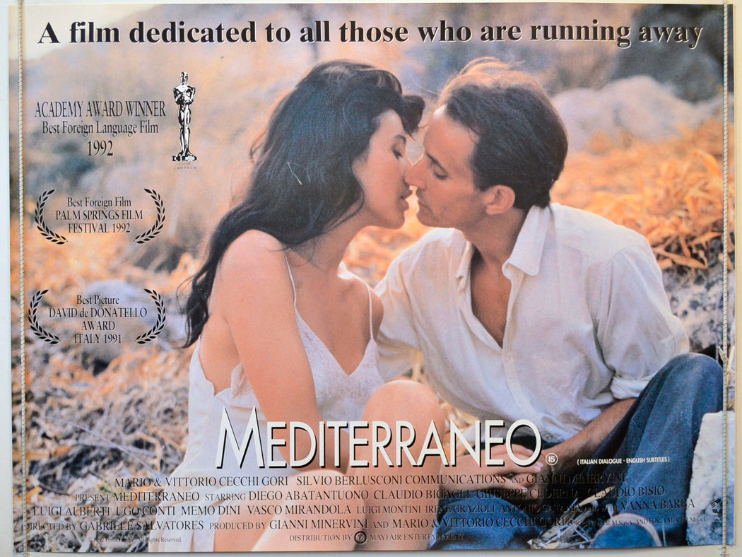 Mediterraneo  (Academy Award Winner Best Foreign Language Film 1992) Original British Quad Poster - Movie Poster