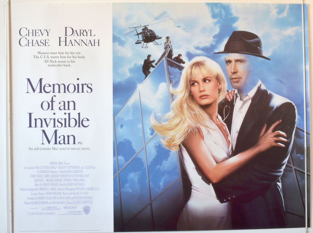 Memoirs Of An Invisible Man  Original British Quad Poster - Movie Poster