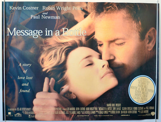 Message In A Bottle   Original British Quad Poster - Movie Poster