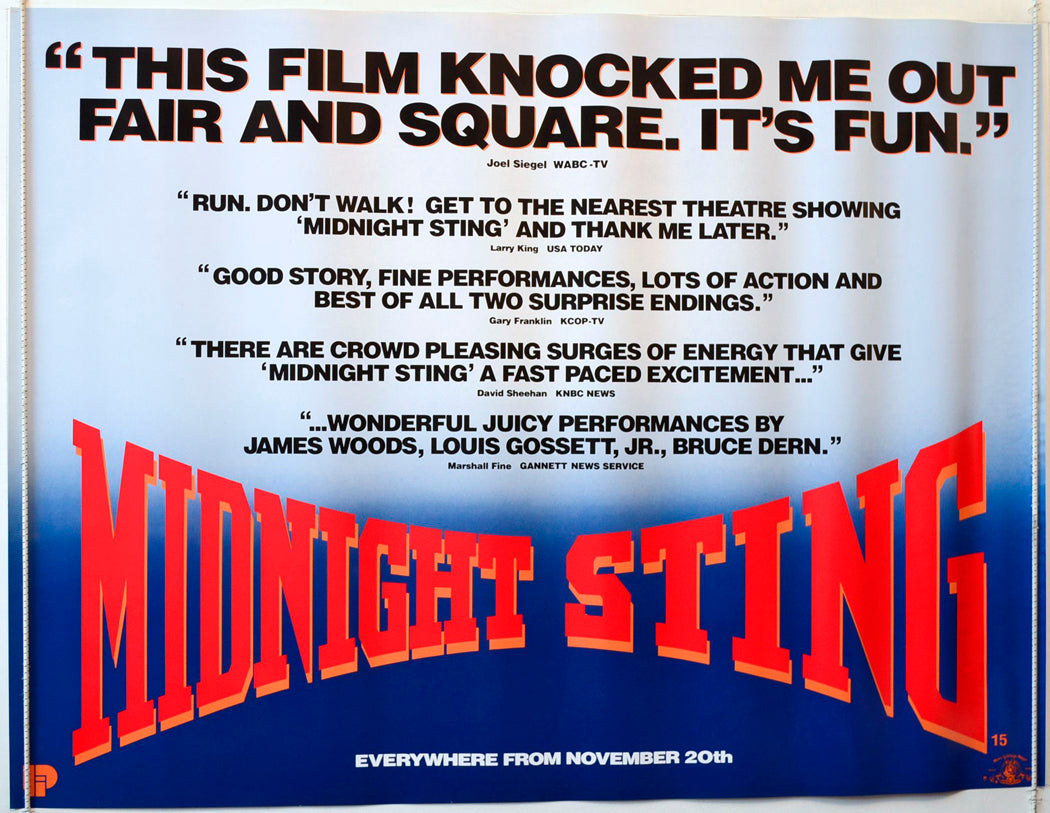 Midnight Sting   (a.k.a. Diggstown) Original British Quad Poster - Movie Poster