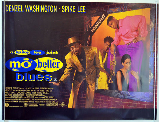 Mo Better Blues  Original Quad Movie Poster  