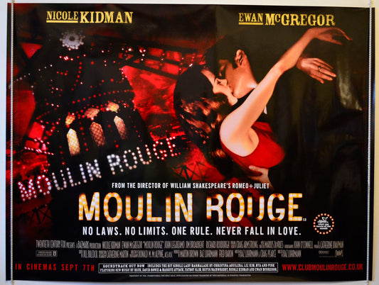 Moulin Rouge Original British Quad Poster - Movie Poster