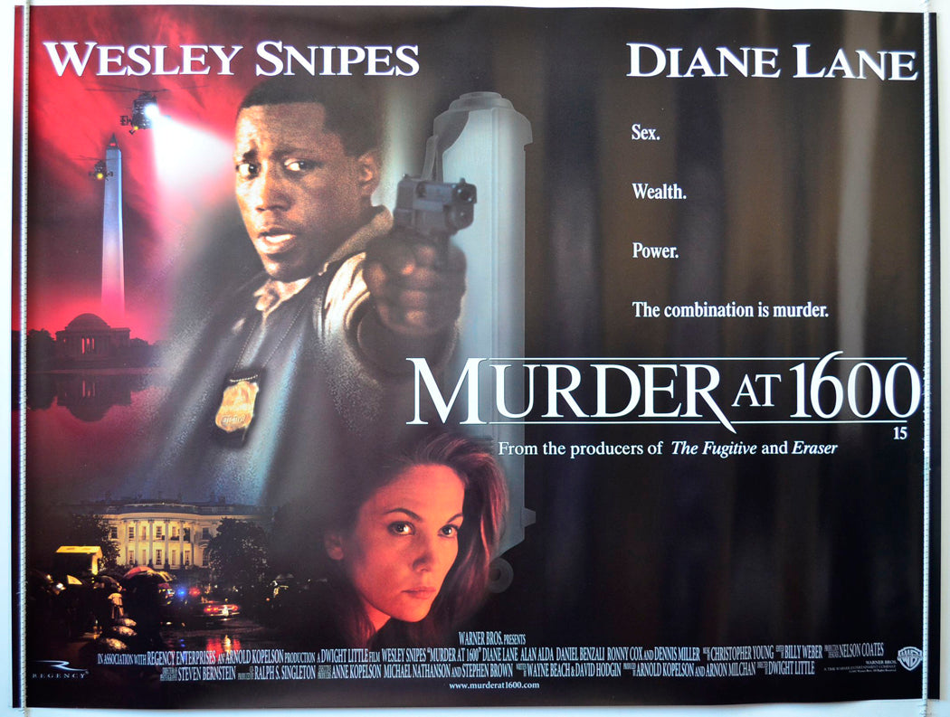 Murder At 1600   Original British Quad Poster - Movie Poster