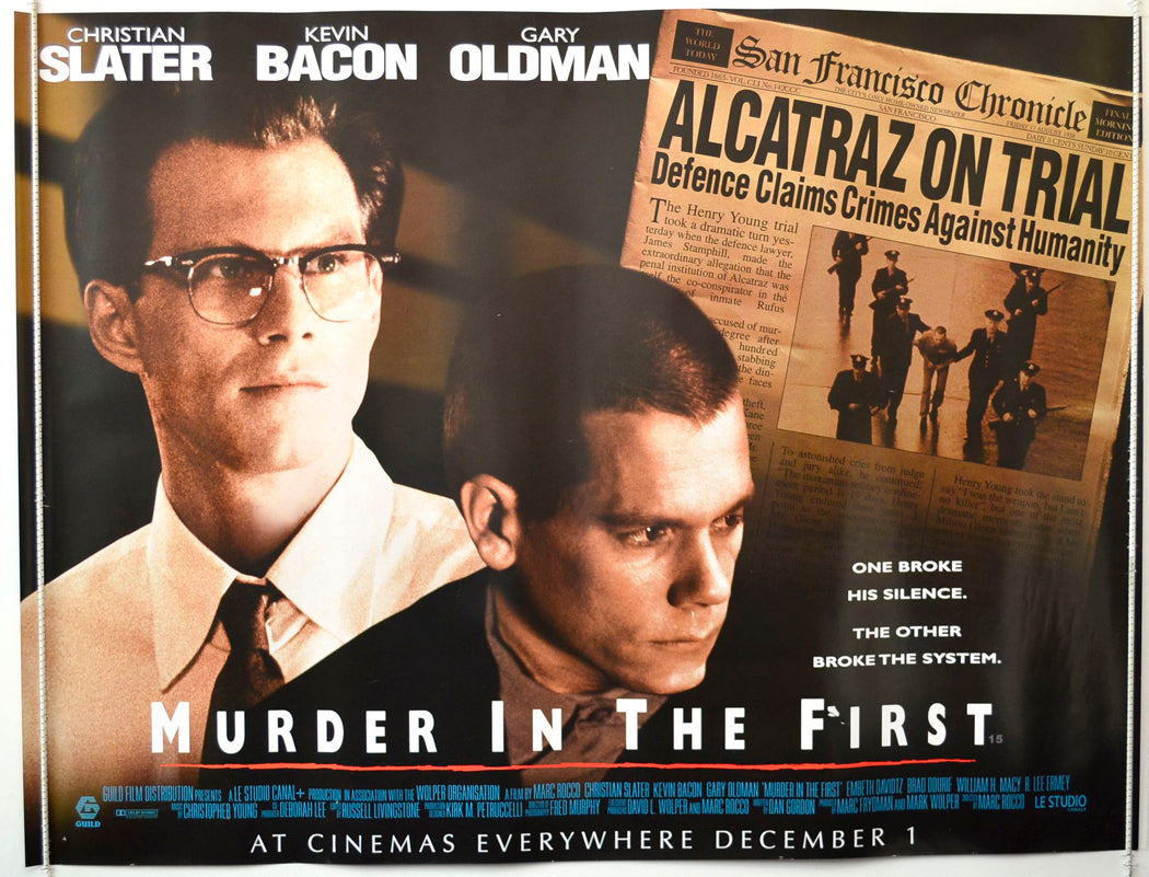 Murder In The First Original British Quad Poster - Movie Poster