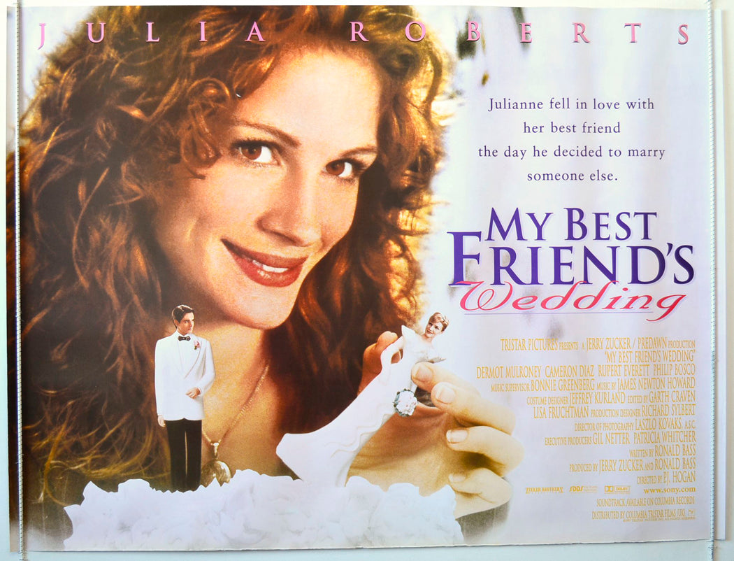 My Best Friend's Wedding   Original British Quad Poster - Movie Poster