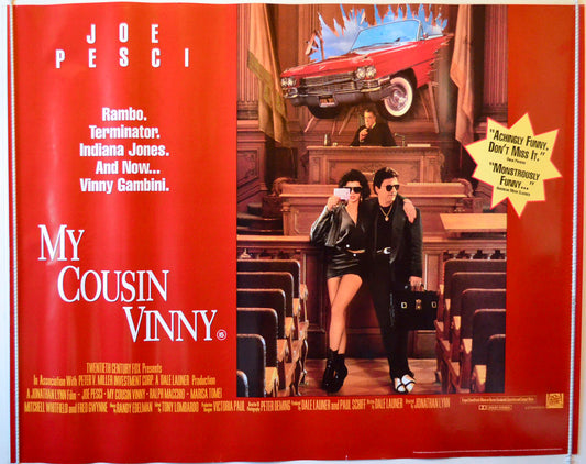 My Cousin Vinny Original British Quad Poster - Movie Poster