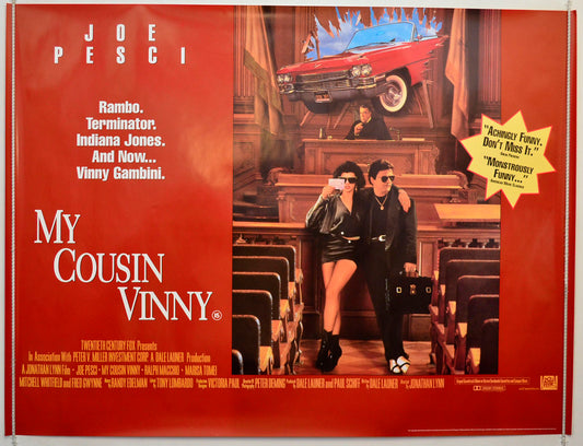 My Cousin Vinny Original British Quad Poster - Movie Poster