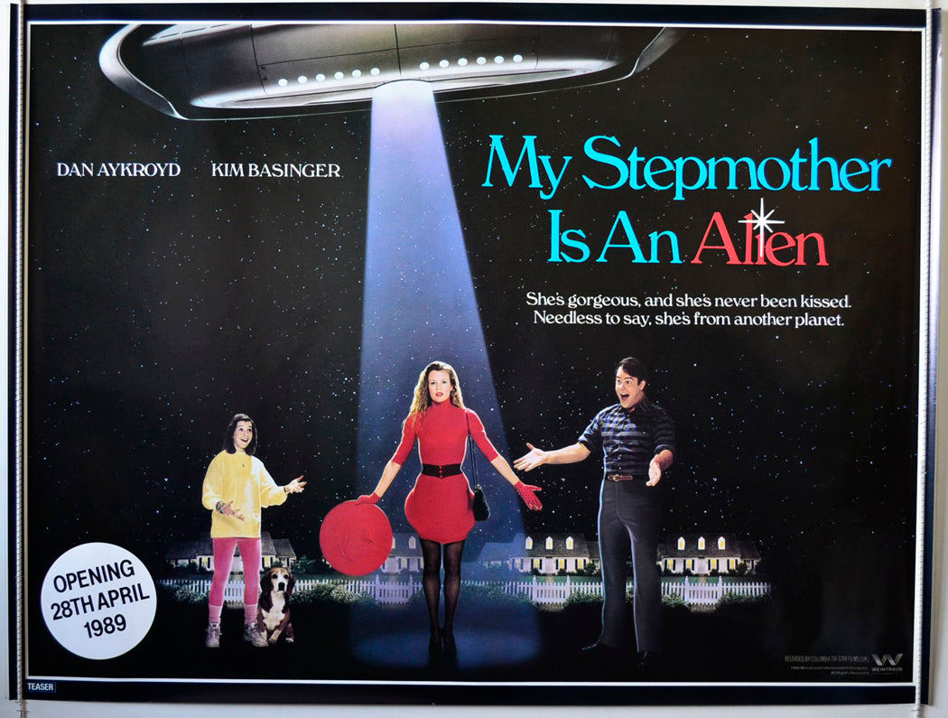 My Stepmother Is An Alien  (Teaser / Advance Version)   Original British Quad Poster - Movie Poster