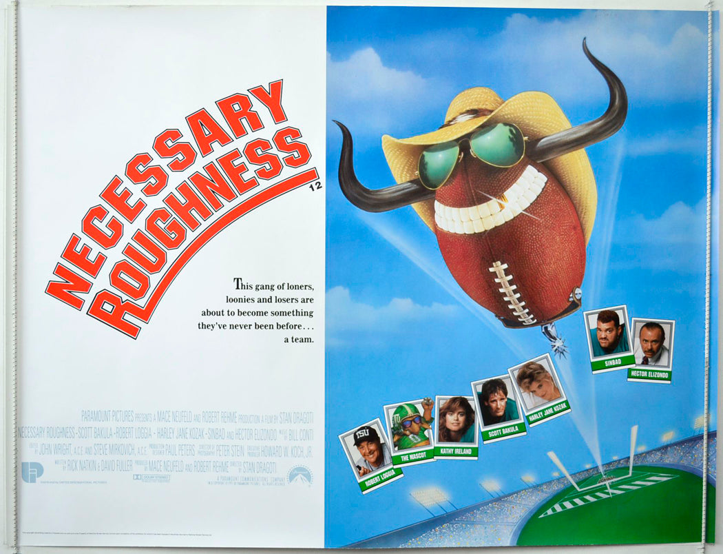 Necessary Roughness   Original British Quad Poster - Movie Poster