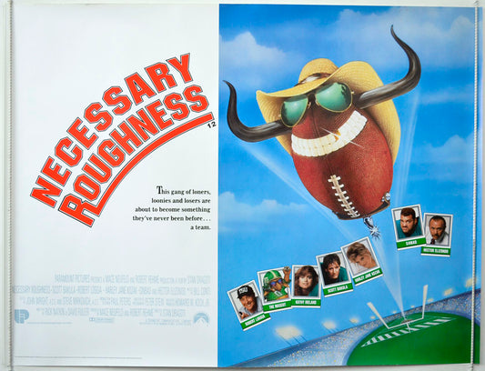 Necessary Roughness   Original British Quad Poster - Movie Poster