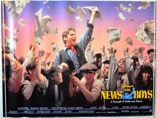 The News Boys   (a.k.a. Newsies)  Original British Quad Poster - Movie Poster