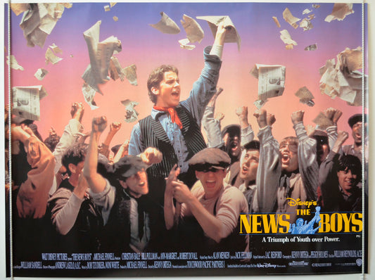 The News Boys  (a.k.a. Newsies)   Original British Quad Poster - Movie Poster