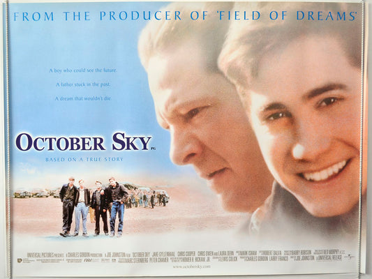 October Sky   Original British Quad Poster - Movie Poster