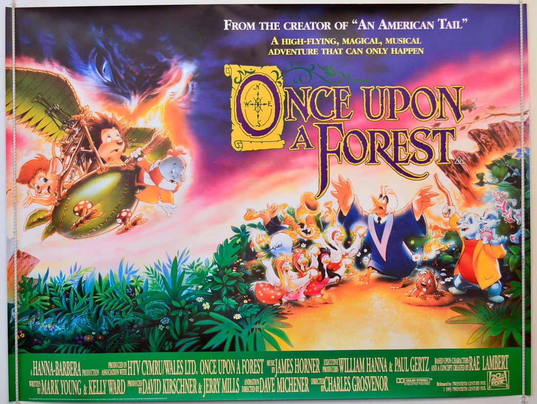 Once Upon A Forest Original British Quad Poster - Movie Poster